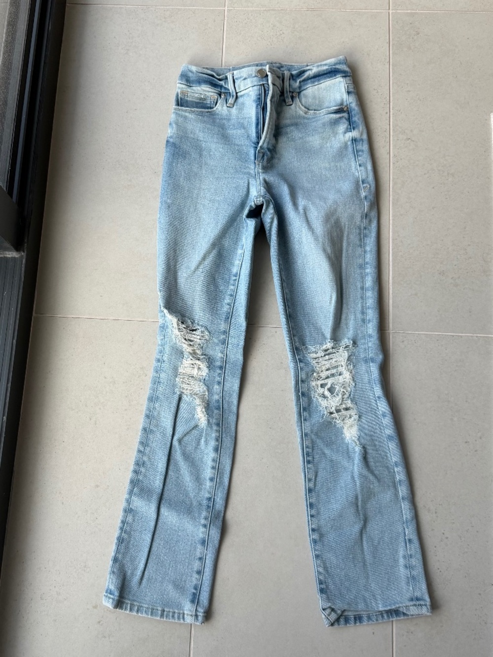 Good American Straight Leg Jeans Size 00/24